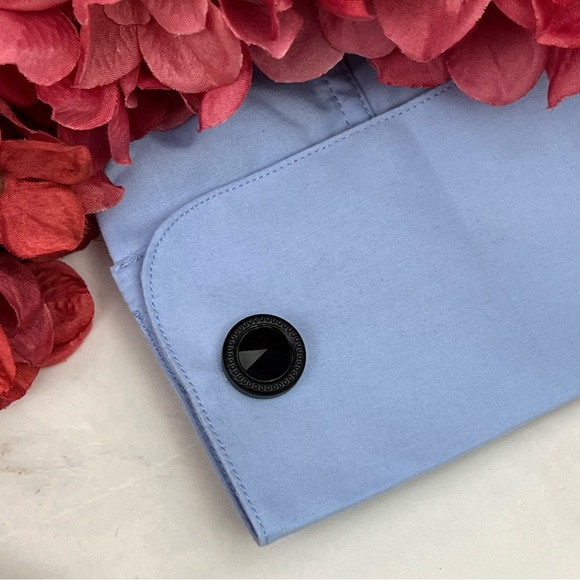 Elegant Round Black Obsidian Cufflinks - Picture 13 of 17